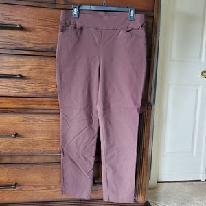 Chico's Perfect Stretch Pants Chocolate Brown Sz 1.5